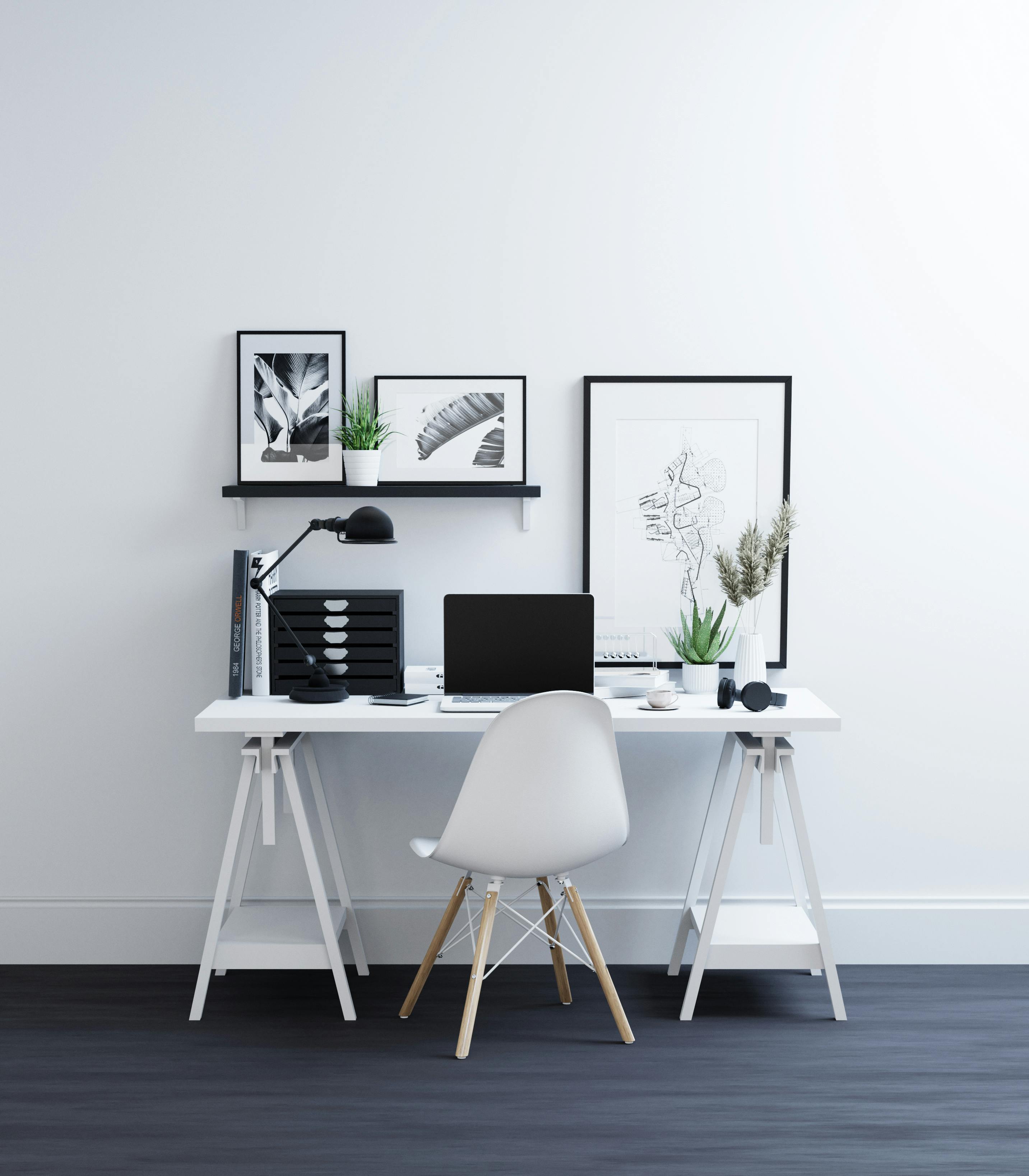 Minimal office interior